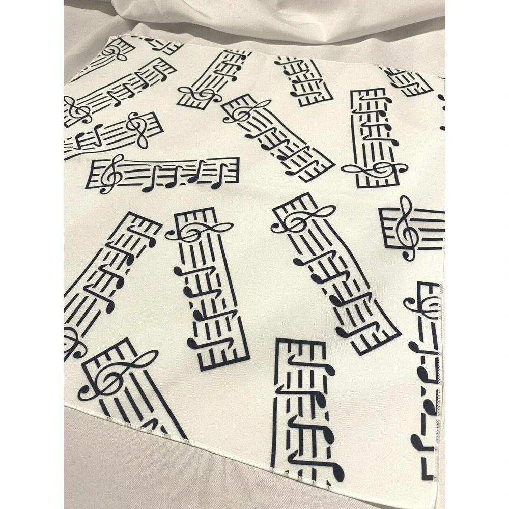 lot of 6 reusable washable cloth napkins MUSIC NOTES party‎ home kitchen